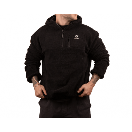 BUZO TOPPER HOMBRE HOODIE SHERPA NEGRO