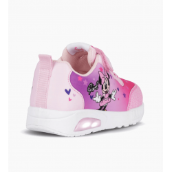 ZAPATILLAS FOOTY POP MINNIE GIRL ROSA CON LUZ AL PISAR