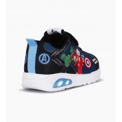 ZAPATILLAS FOOTY POP AVENGERS AZUL CON LUZ AL PISAR