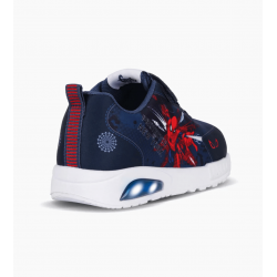 ZAPATILLAS FOOTY POP SPIDERMAN VENOM AZUL CON LUZ AL PISAR