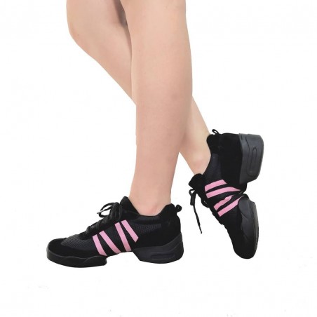 Zapatilla Tecnica de Danza / Baile / Ensayo Negra Rosa