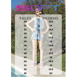 SANDALIAS SOFT  06-127 AZUL/GRIS/AMARILLO NAUTICA