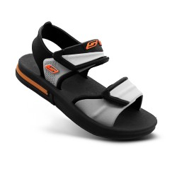 SANDALIAS SOFT 06 NEGRO NARANJA