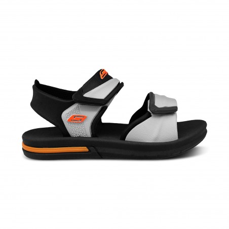 SANDALIAS SOFT 06 NEGRO NARANJA