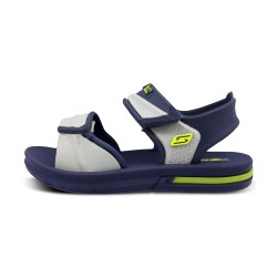 SANDALIAS SOFT  06-127 AZUL/GRIS/AMARILLO NAUTICA