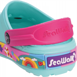 ZUECOS CLOG SEAWALK UNICORNIO AQUA KIDS