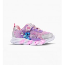 ZAPATILLAS FOOTY STICH CON LUZ AL PISAR ROSA/LILA