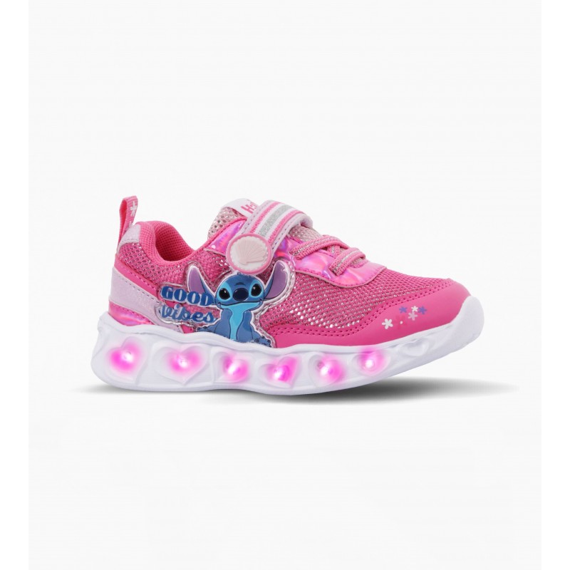 ZAPATILLAS FOOTY STICH GOOD VIBES CON LUZ AL PISAR FUCSIA