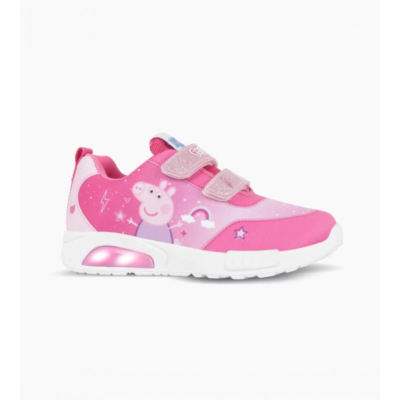 ZAPATILLAS FOOTY POP PEPPA PIG CLOUD ROSA CON LUZ AL PISAR