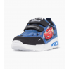 ZAPATILLAS FOOTY POP CARS FIRE AZUL CON LUZ AL PISAR