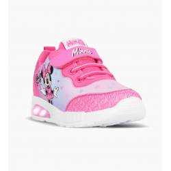 ZAPATILLAS FOOTY POP MINNIE GIRL ROSA CON LUZ AL PISAR