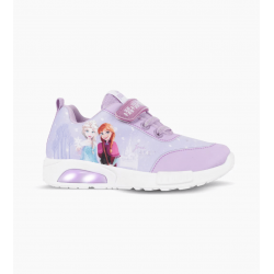 ZAPATILLAS FOOTY POP FROZEN ICE LILA CON LUZ AL PISAR