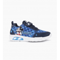 ZAPATILLAS FOOTY POP MICKEY AZUL SMILES CON LUZ AL PISAR