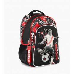 MOCHILA FOOTY F2223 DINAMIC FUTBOL C/LUZ 18" ROJO