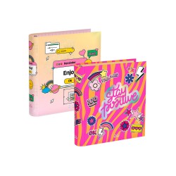 CARPETA ESCOLAR FOUR WITCH URBAN 3X40 ROSA