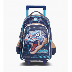 MOCHILA C/CARRO FOOTY C/LED TRANFORMER 18" AZUL