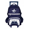 MOCHILA C/CARRO FOOTY C/LED JOYSTICK 18" AZUL