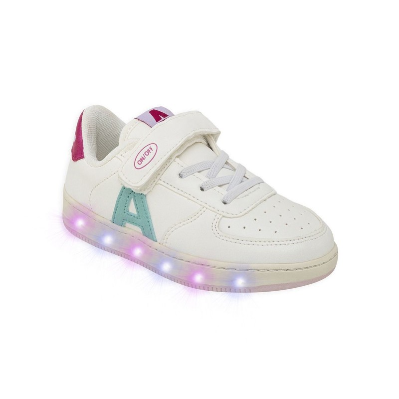 ZAPATILLAS URBANAS ADDNICE BOSTON C/LUCES BLANCO