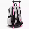 MOCHILA CARRO 18″ BIG KIDS FOOTY MARGARITA PLATA/ROSA