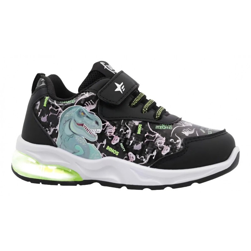 ZAPATILLAS FOOTY  PLUS009 NEGRA  DINO