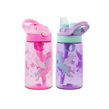 FOOTY BOTELLA DE PLASTICO UNICORNIO
