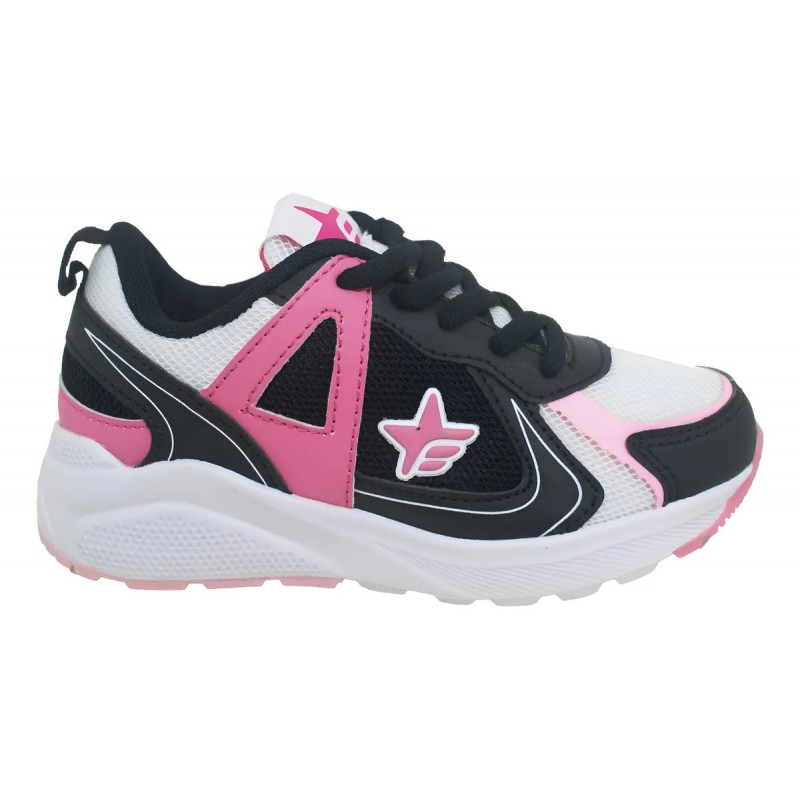 ZAPATILLAS FOOTY CHICAGO NEGRO/ROSA/BLANCA