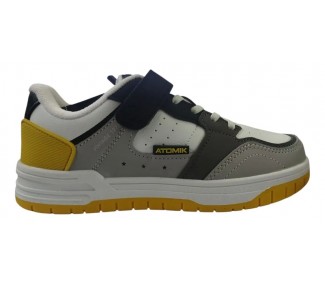 ZAPATILLAS ATOMIK AFTER KID GRIS/BLANCO/AMARALLO