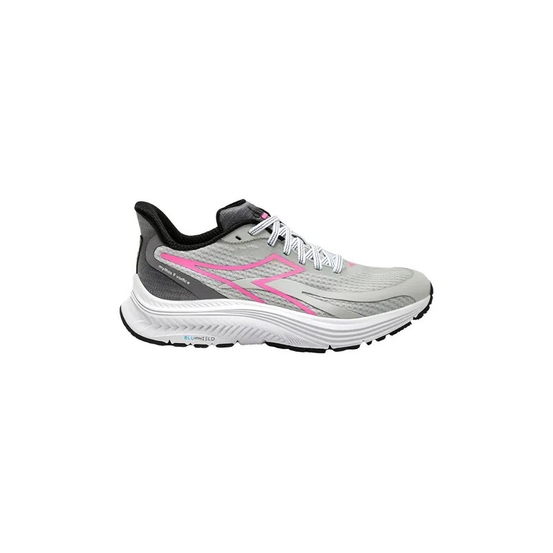 ZAPATILLAS DIADORA MYTHOS BLUSHIELD 9 VORTICE GRIS/ROSA