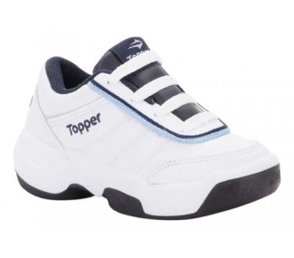 ZAPATILLAS TOPPER TIE BREAK II KIDS BLANCO/AZUL