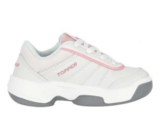 ZAPATILLAS TOPPER TIE BREAK II KIDS BLANCO/ROSA