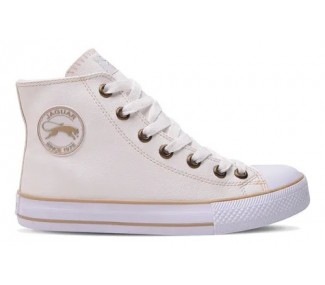 ZAPATILLAS JAGUAR  8579 BLANCO/ORO BOTA C/PUNTERA