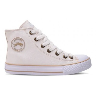 ZAPATILLAS JAGUAR  8579 BLANCO/ORO BOTA C/PUNTERA