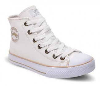 ZAPATILLAS JAGUAR  8579 BLANCO/ORO BOTA C/PUNTERA