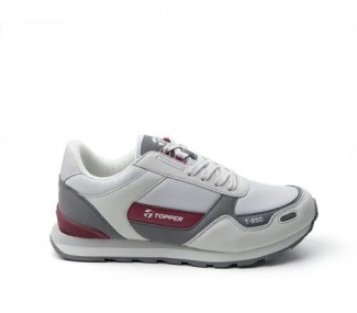 ZAPATILLAS TOPPER T-850 GRIS/BORDO