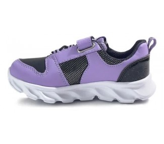 ZAPATILLAS FOOTY KUROMI NEGRO/LILA ABROJO Y LUZ
