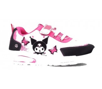 ZAPATILLAS FOOTY KUROMI BLANCO/ROSA ABROJO Y LUZ