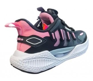 ZAPATILLAS LONDON NEGRO/ROSA/GRIS ZAPA DEPORTIVA