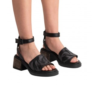 SANDALIAS PIA VITELLI  LARA NEGRO