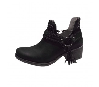 BOTA SELENE  077 NEGRO TEXANA CORTE ABIERTO