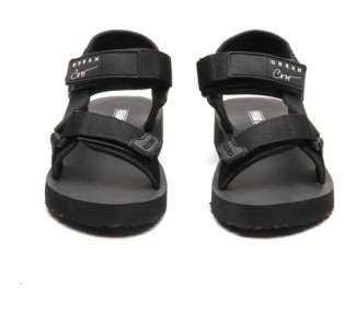 SANDALIAS URBAN COW TANGER NEGRO 2 ABROJOS DET TIRAS