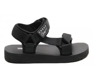 SANDALIAS URBAN COW TANGER NEGRO 2 ABROJOS DET TIRAS