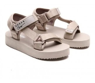 SANDALIA URBAN COW TANGER MARFIL  2 ABROJOS DET TIRAS