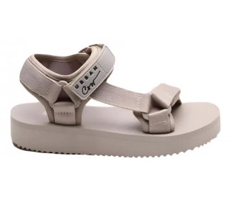 SANDALIA URBAN COW TANGER MARFIL  2 ABROJOS DET TIRAS