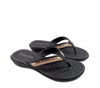 OJOTAS BEIRA RIO 8224.863.22926 NEGRO/ORO T/GOND