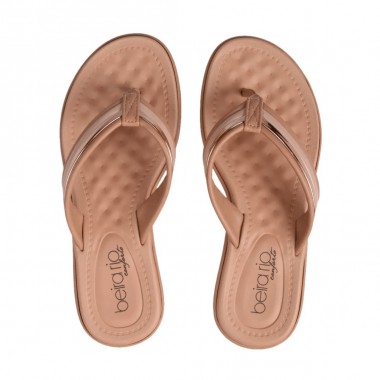SANDALIA BEIRA RIO 8224.863.22926 NUDE/ORO ROSE T/GOND