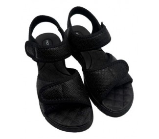 SANDALIA PICCADILLY 571003 NEGRO/NEGRO 2 ABROJOS DET PICADO