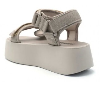 SANDALIAS URBAN COW TAIPEI MARFIL  2 ABROJOS DET TIRAS