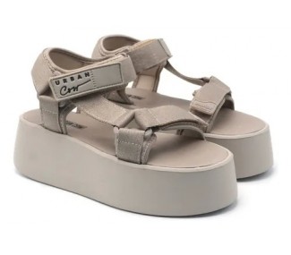 SANDALIAS URBAN COW TAIPEI MARFIL  2 ABROJOS DET TIRAS