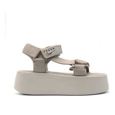 SANDALIAS URBAN COW TAIPEI MARFIL  2 ABROJOS DET TIRAS