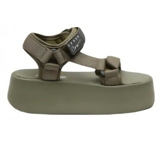 SANDALIAS URBAN COW TAIPEI VERDE/MILITAR 2 ABROJOS PLATAF TIRAS